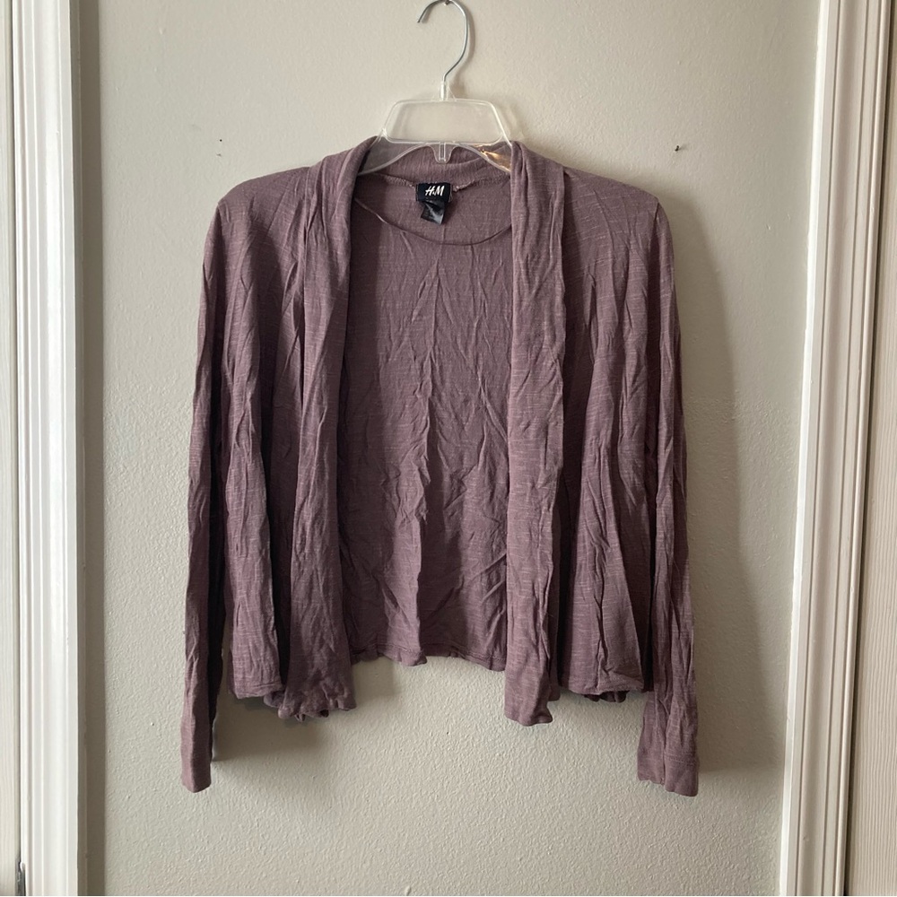 4/$10 - H&M Brown Open-Front Cardigan